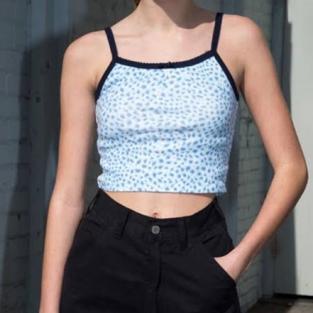 Brandy melville blue cheetah top ISO